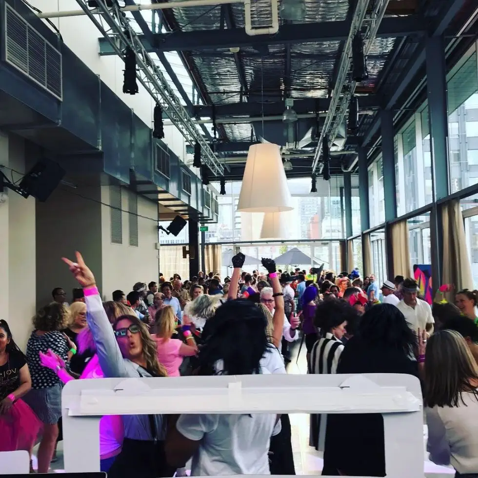 Corporate event DJ setup in Melbourne