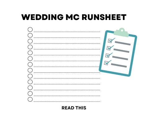 WEDDING MC RUNSHEET