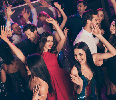 Guests enjoying a Melbourne birthday party DJ