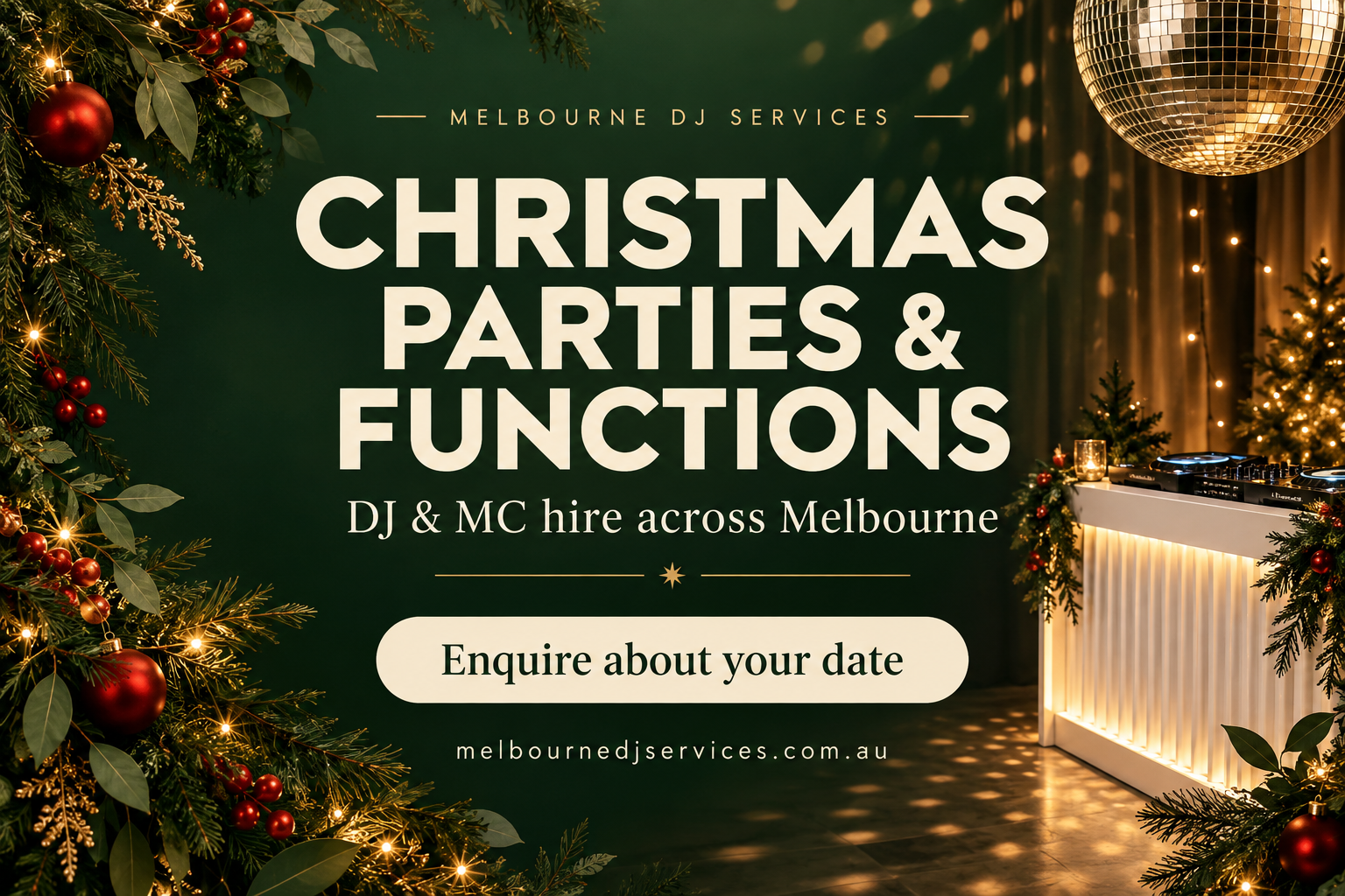 Melbourne DJ Services Christmas party DJ hire